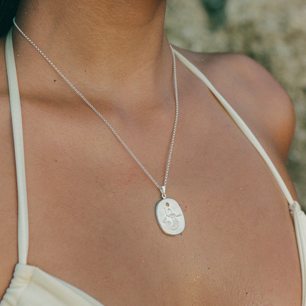 Sea Goddess Necklace - Citrine