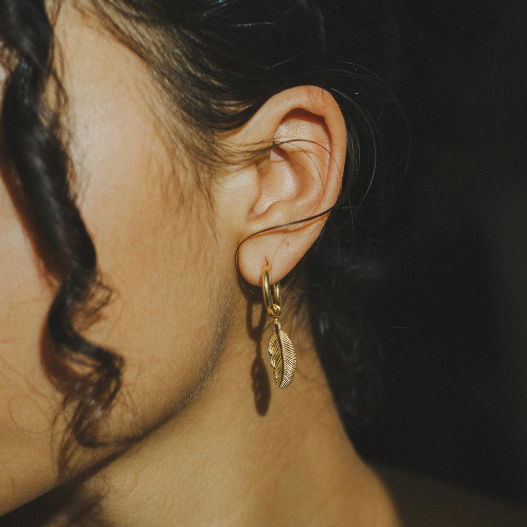 Freedom Hoop Earrings - Gold