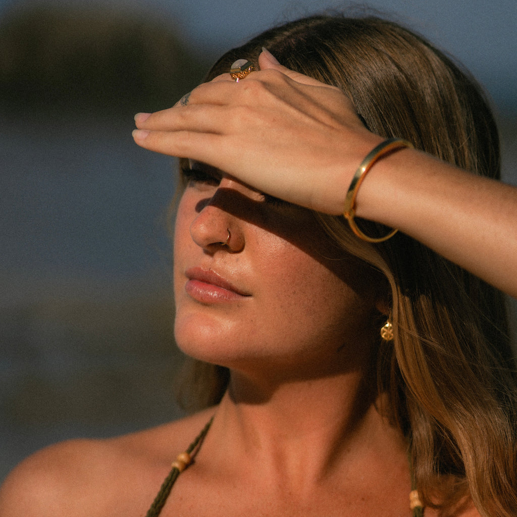 Island Moonstone Ring - Gold