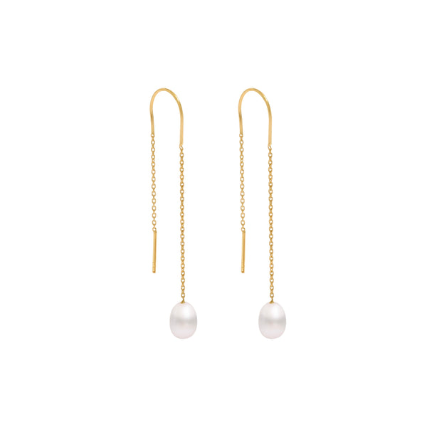 Luna Pearl Earring - Gold