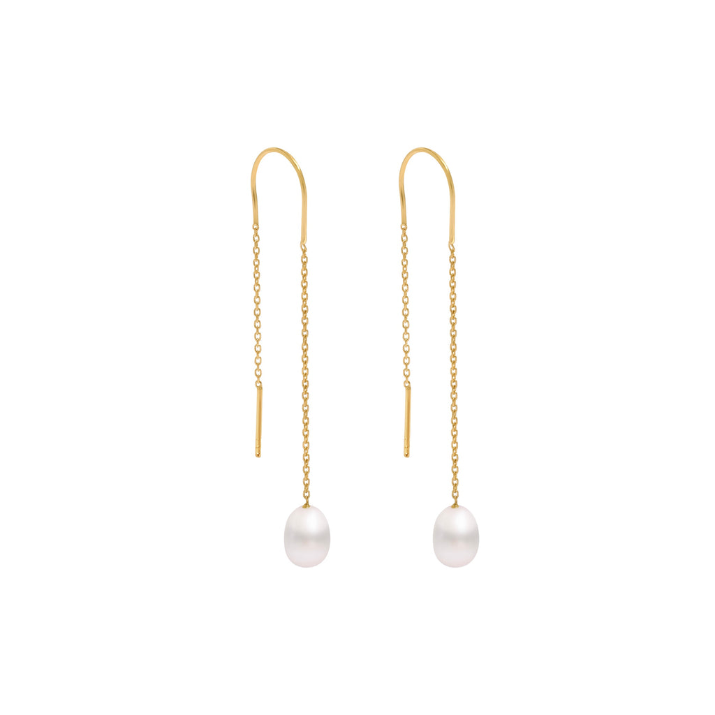 Luna Pearl Earring - Gold