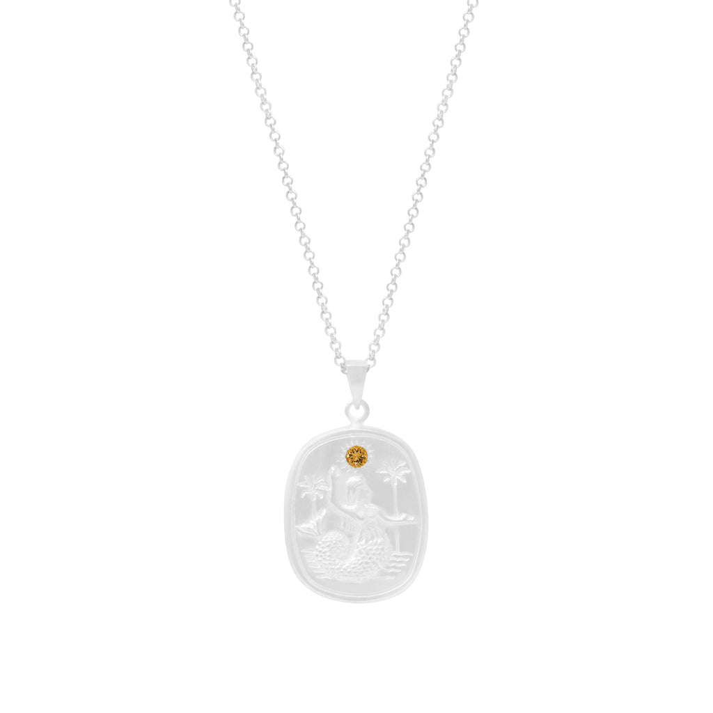 Sea Goddess Necklace - Citrine