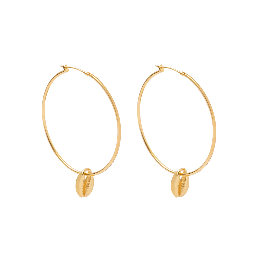 Drifter Hoop Earrings - Gold